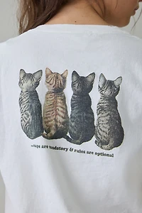 Kitten Club Graphic Cotton Slim Tee