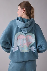 Boys Lie Breakfast Beers Graphic Racer Hoodie Sweatshirt