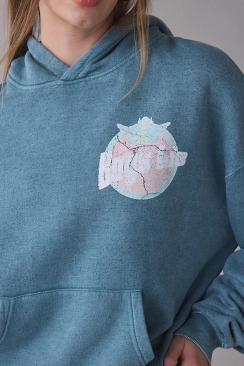 Boys Lie Breakfast Beers Graphic Racer Hoodie Sweatshirt
