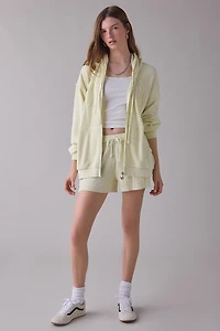 Boys Lie Butter Me Up Stitched Graphic Harley Zip-Up Hoodie Sweatshirt