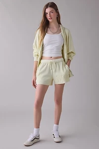 Boys Lie Butter Me Up Stitched Graphic Basic Shorts