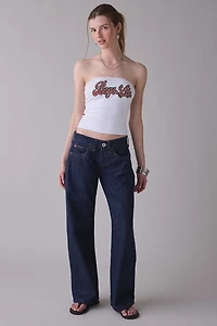 Boys Lie Stud Wrangler Graphic Tube Top