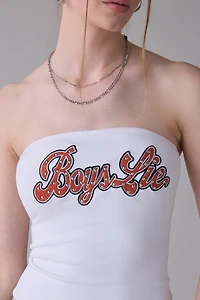 Boys Lie Stud Wrangler Graphic Tube Top