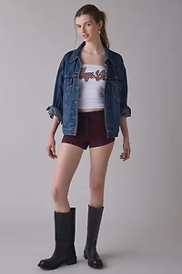 Boys Lie Studded Wrangler Graphic Micro Shorts