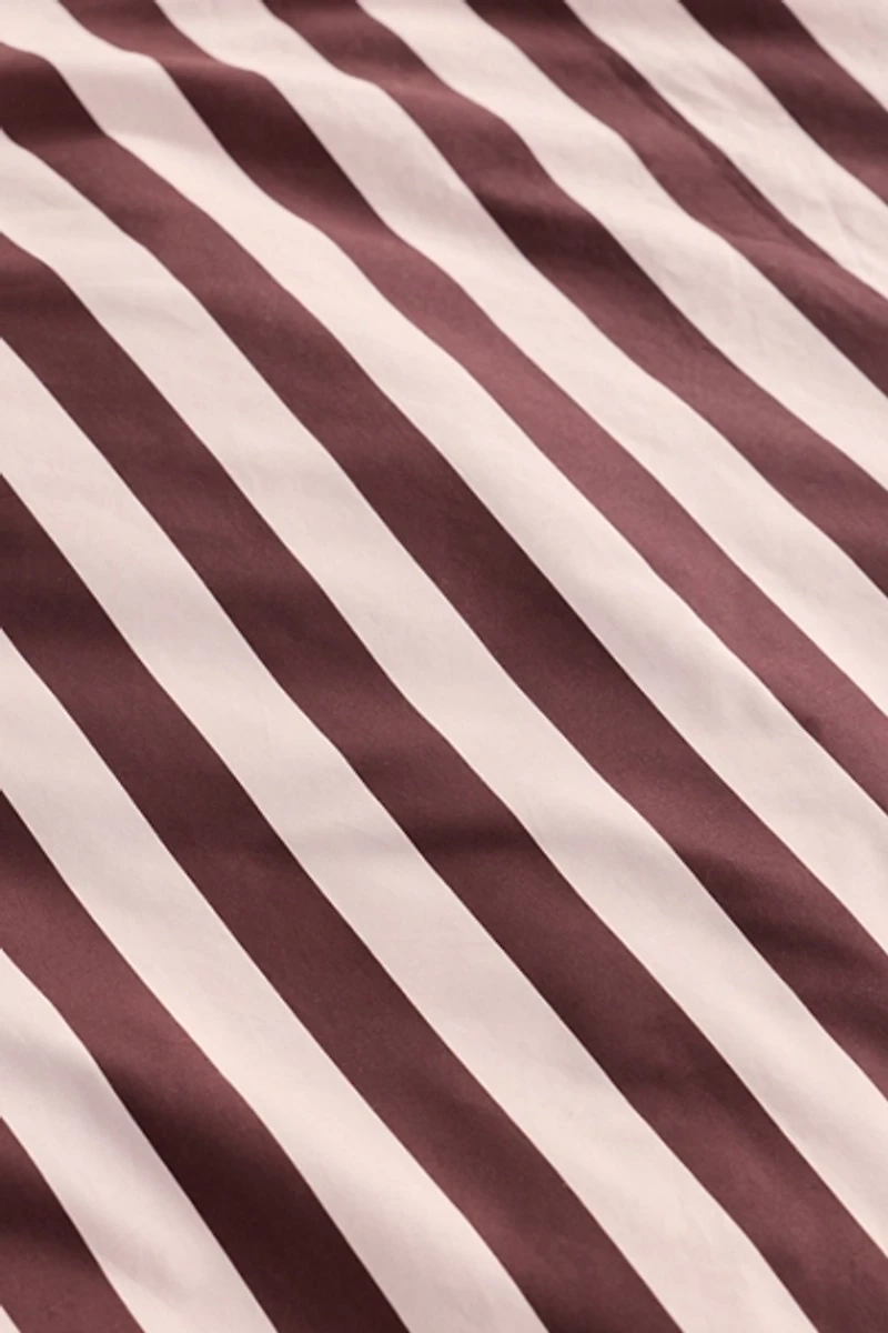 Sabine Striped Patterned Cotton Percale Duvet Cover