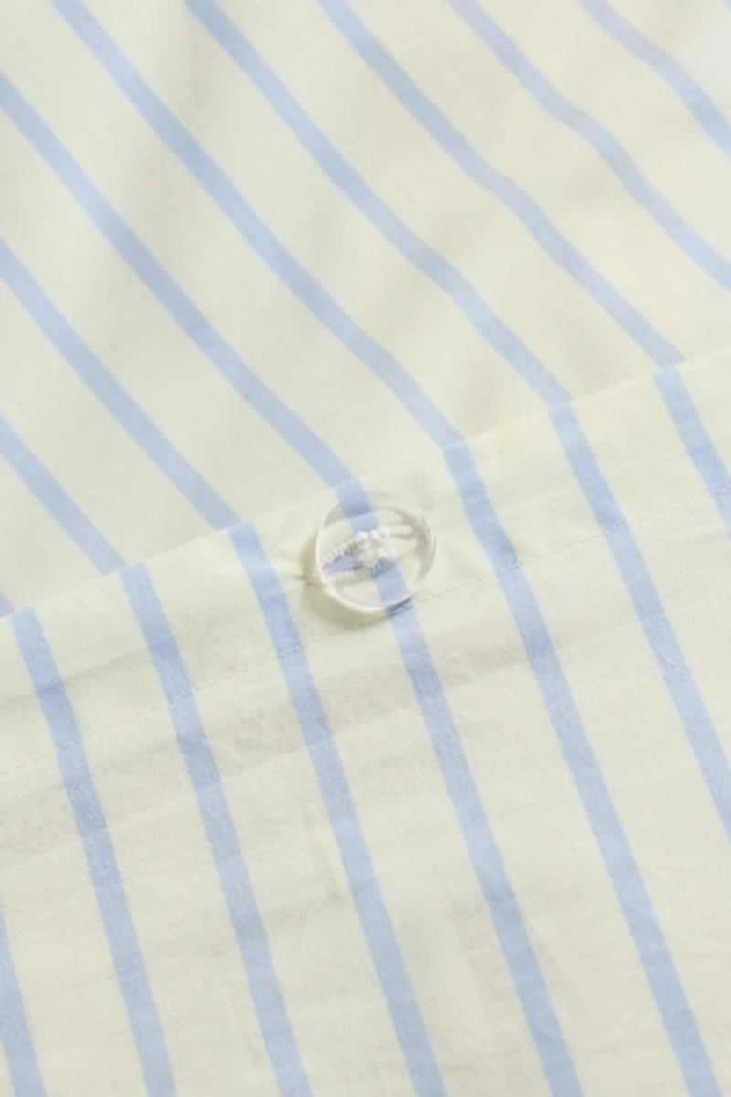 Sabine Striped Patterned Cotton Percale Duvet Cover