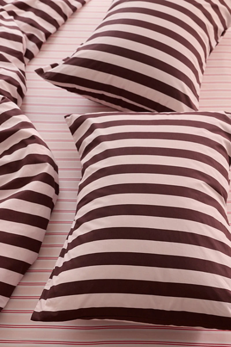 Sabine Striped Patterned Cotton Percale Sham Set