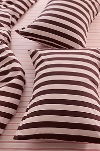 Sabine Striped Patterned Cotton Percale Sham Set