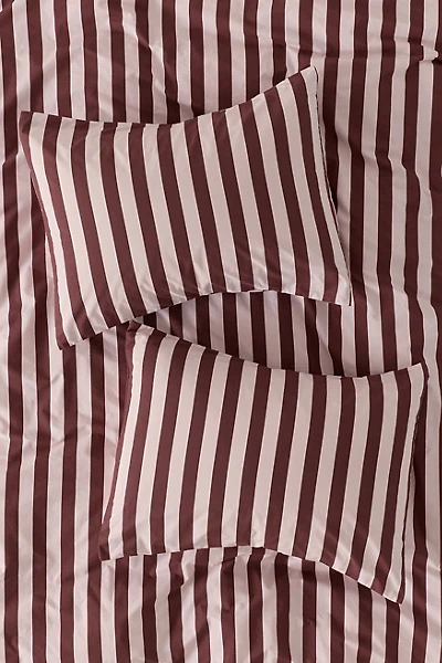 Sabine Striped Patterned Cotton Percale Sham Set