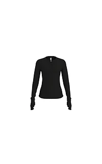 Vitality Float Rib Henley Top