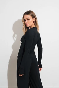 Vitality Float Rib Henley Top