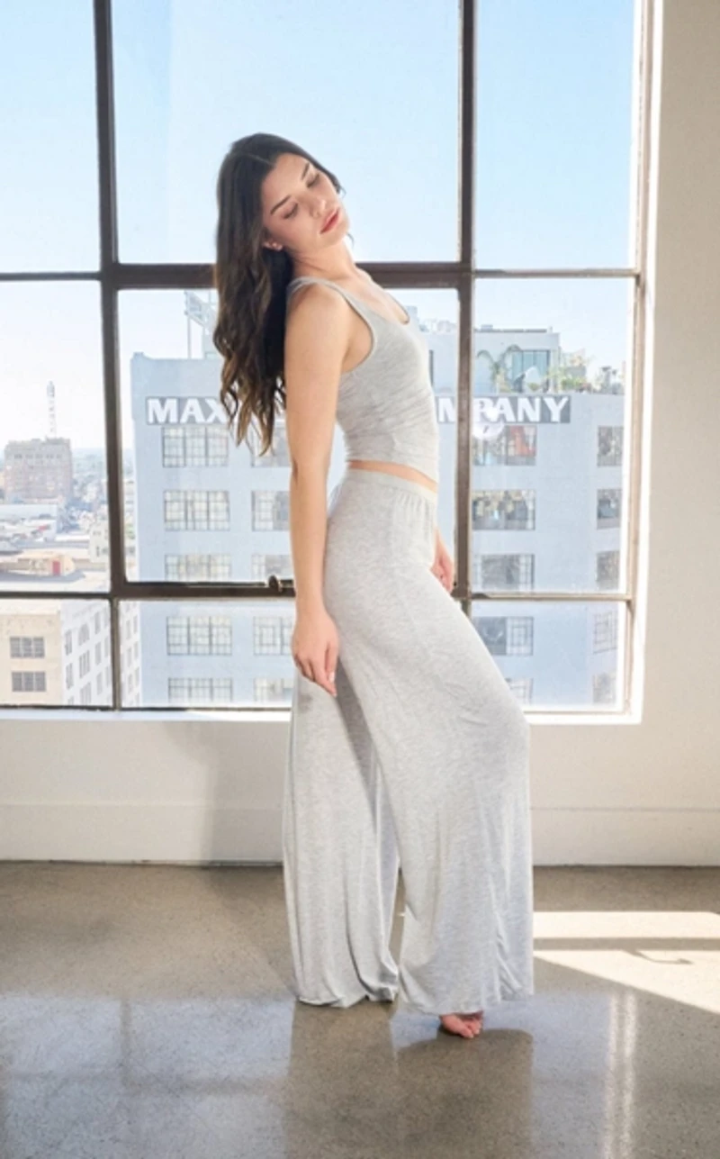 Vitality Float Rib Boxer Wide Leg Pant
