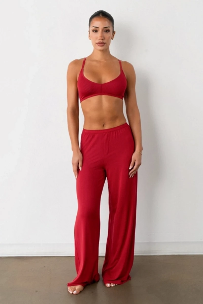 Vitality Float Rib Boxer Wide Leg Pant