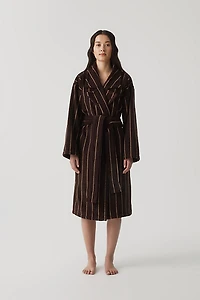 Hommey Striped Cotton Robe