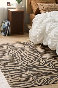Reversible Animal Print Braided Rug