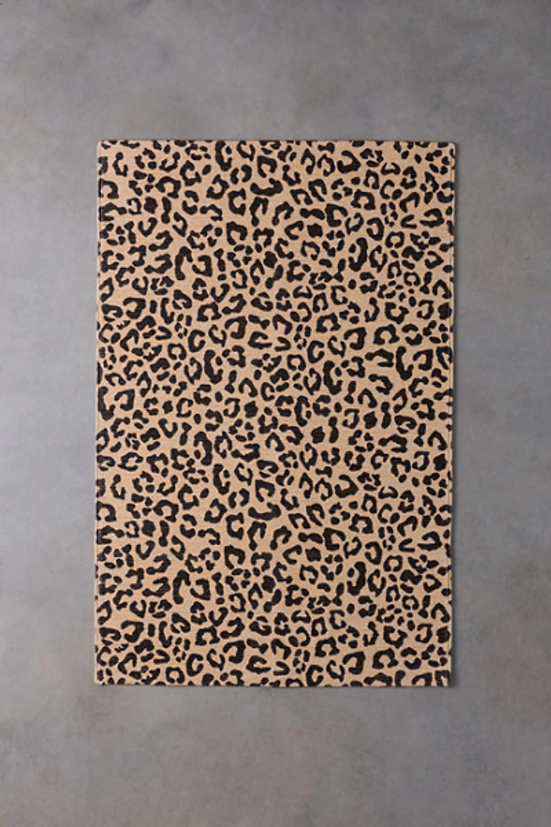 Reversible Animal Print Braided Rug