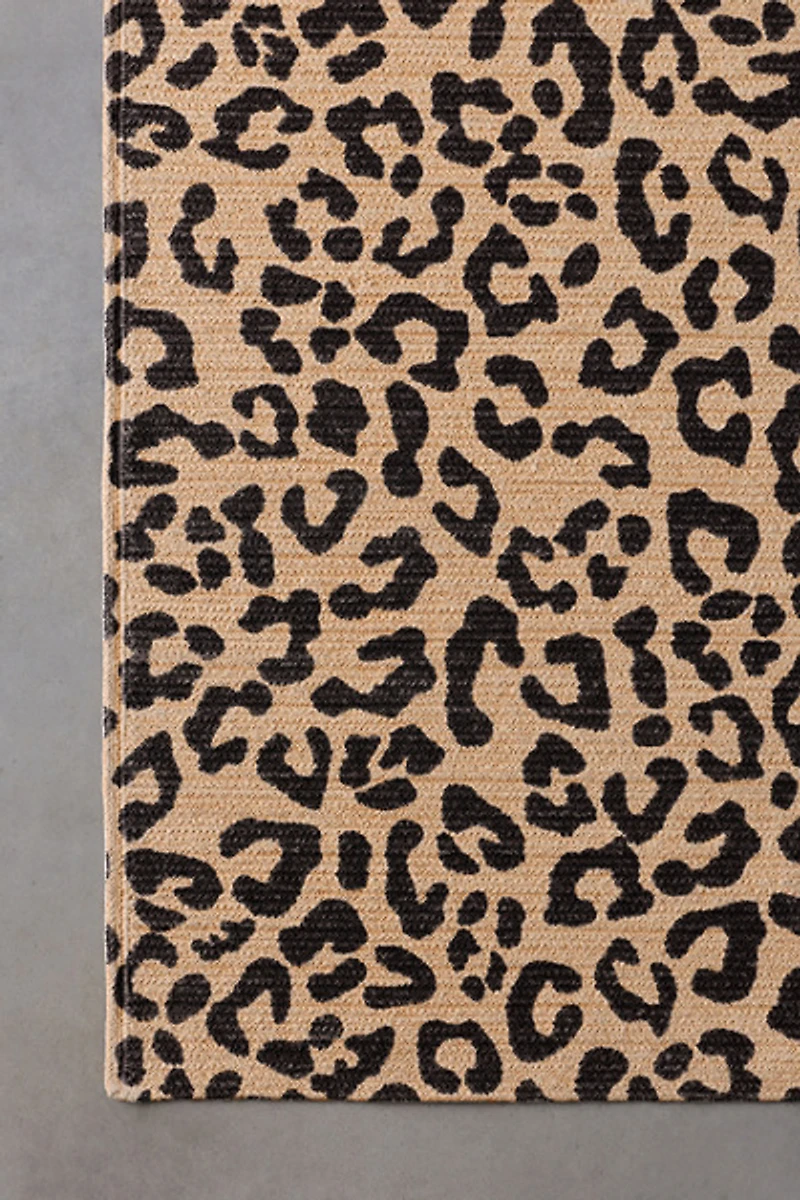 Reversible Animal Print Braided Rug
