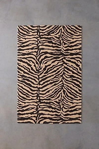 Reversible Animal Print Braided Rug