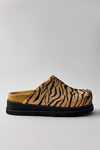 Azalea Wang Sarinda Calf Hair Clogs