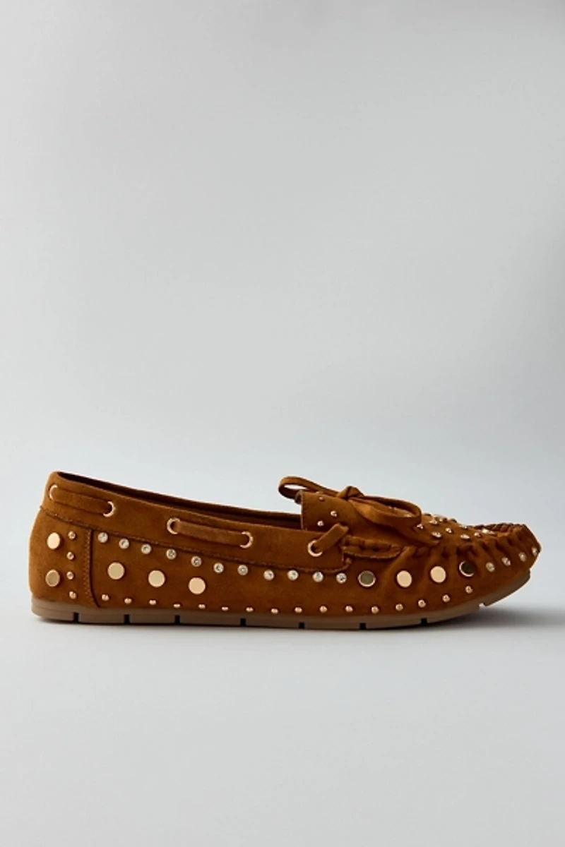 Azalea Wang Midge Studded Moccasin Shoes