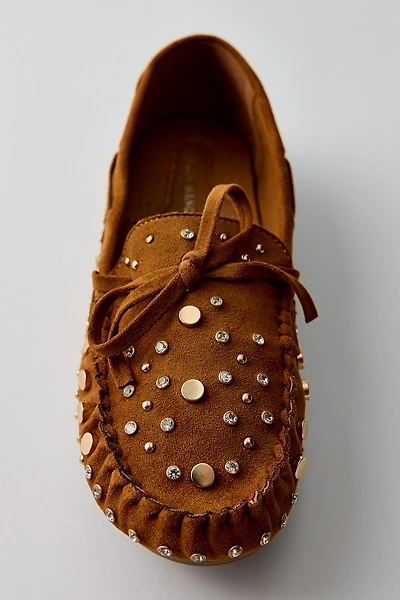 Azalea Wang Midge Studded Moccasin Shoes