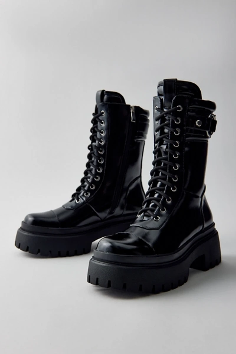 Azalea Wang Wednesday Patent Platform Boots