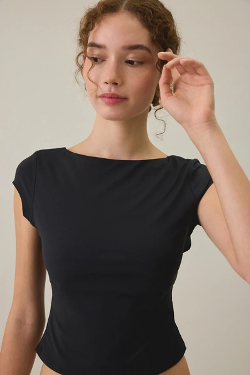 Out From Under Saturday Sculpt Open-Back Tee