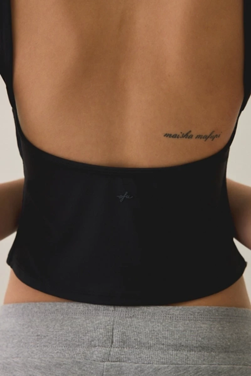 Out From Under Saturday Sculpt Open-Back Tee