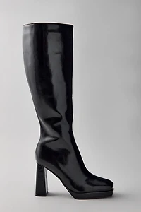 Azalea Wang Chapell Black Patent Boots