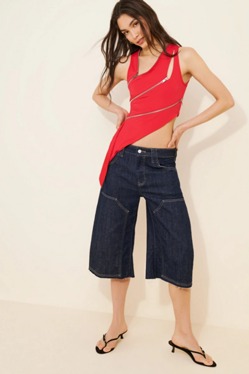 by.DYLN Addison Zipper Top