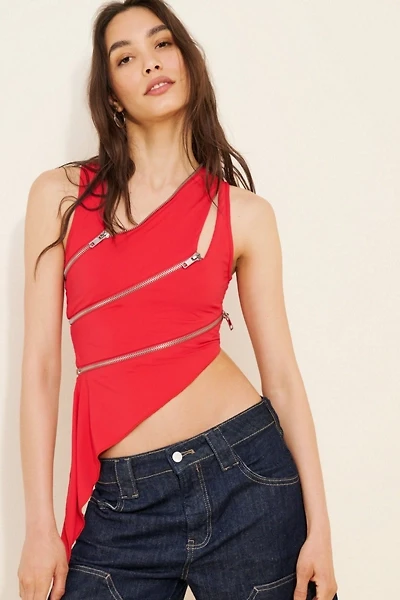 by.DYLN Addison Zipper Top