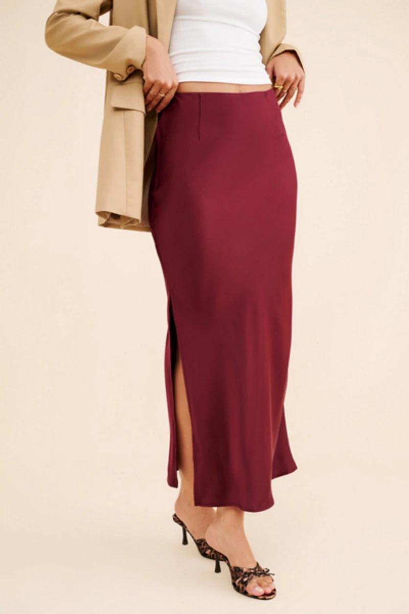 Glamorous Satin Slip Maxi Skirt