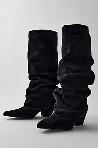 Azalea Wang Francoise Suede Slouch Boots