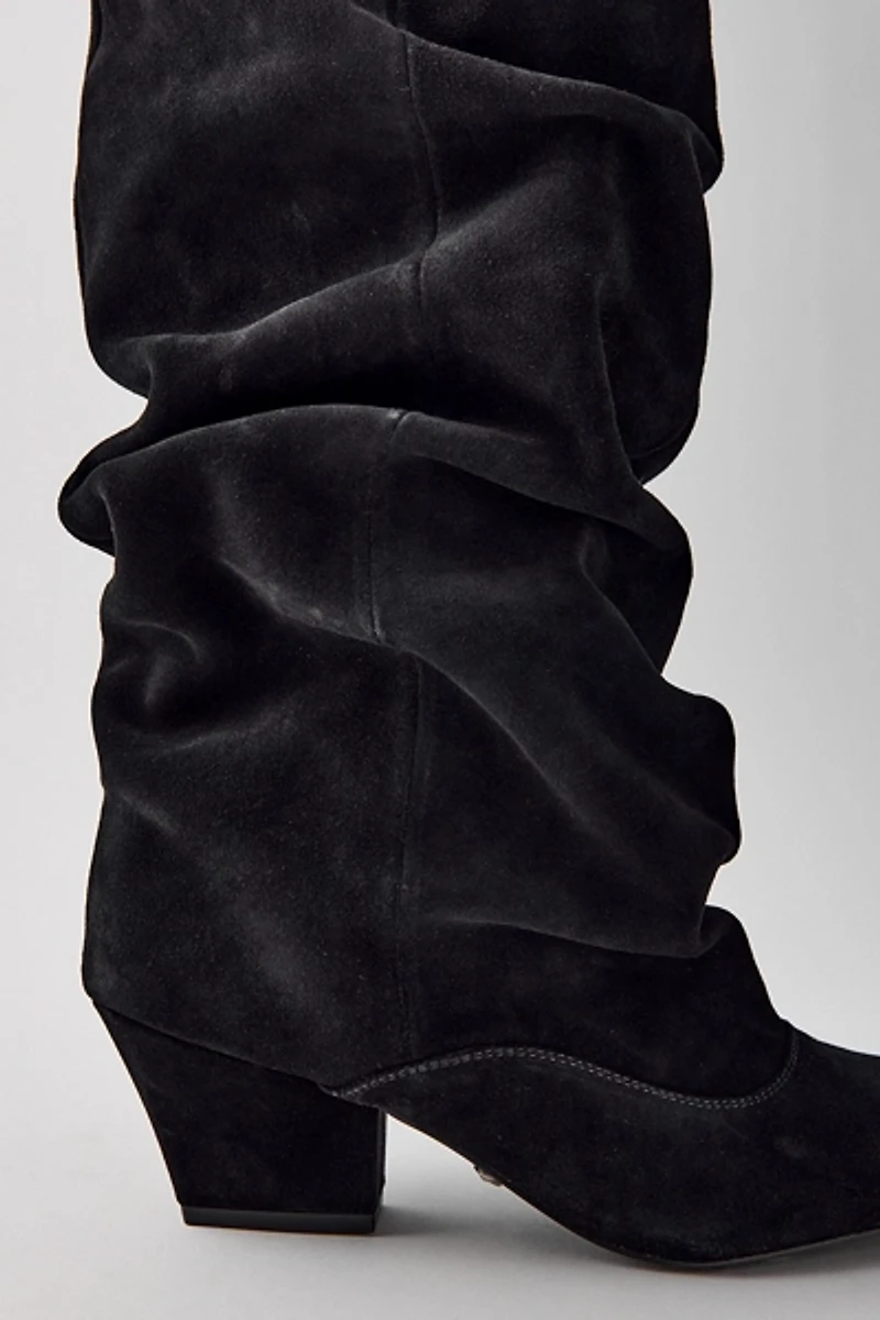 Azalea Wang Francoise Suede Slouch Boots