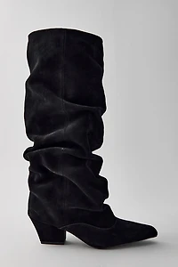 Azalea Wang Francoise Suede Slouch Boots