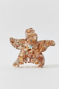 Starfish Shimmer Claw Clip