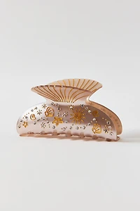 Champagne Shell Claw Clip