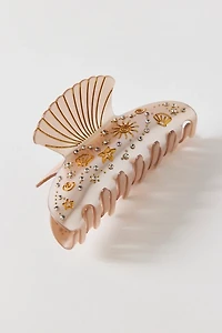 Champagne Shell Claw Clip