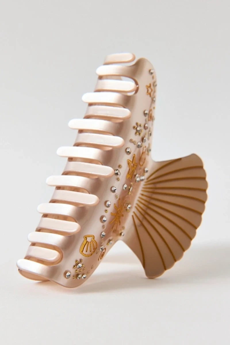 Champagne Shell Claw Clip