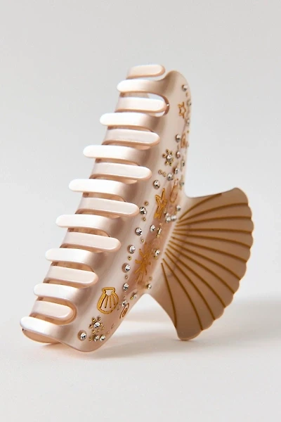 Champagne Shell Claw Clip