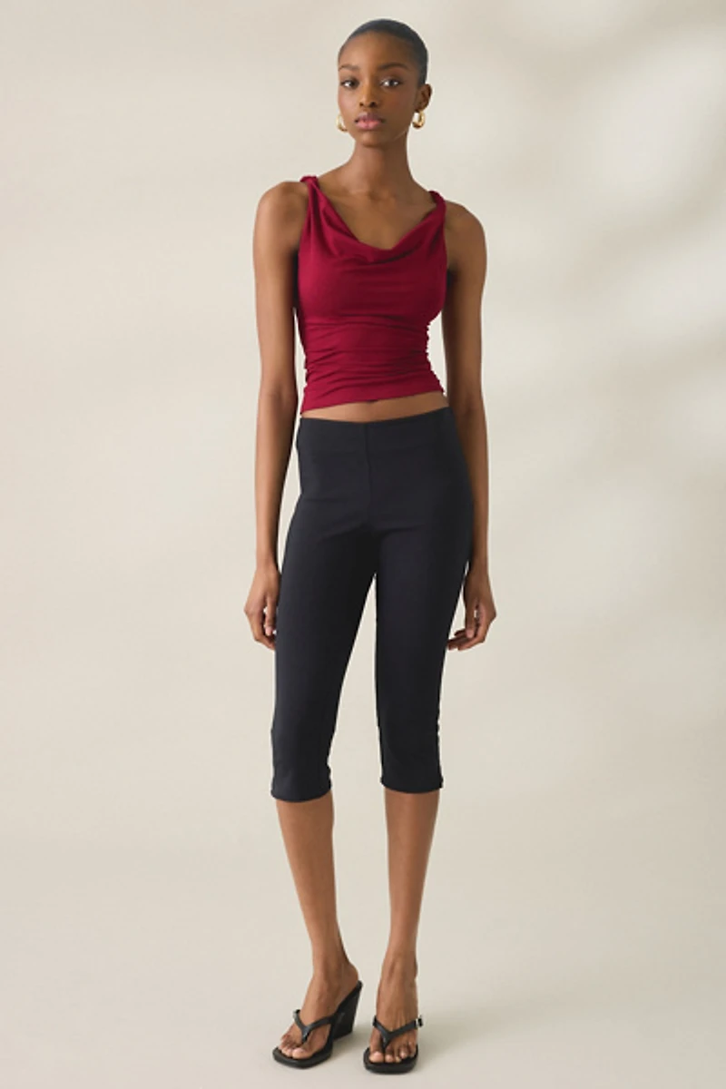 Motel Imrie Open-Back Cowl Neck Tank Top