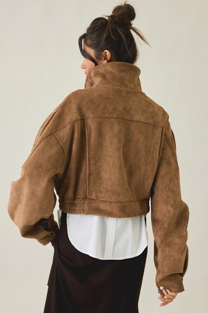 Azalea Wang Papoose Faux Leather Moto Jacket