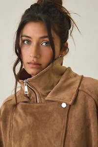Azalea Wang Papoose Faux Leather Moto Jacket