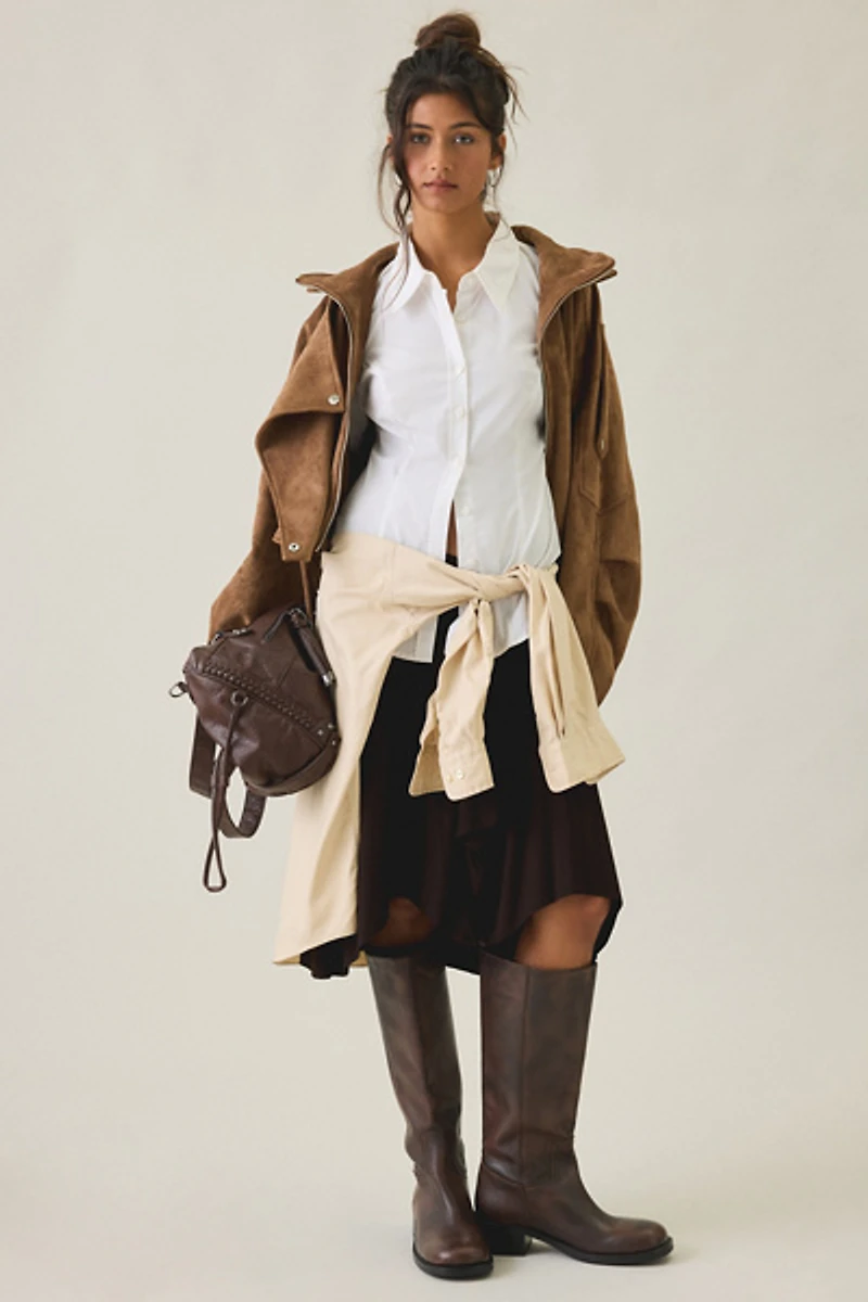 Azalea Wang Papoose Faux Leather Moto Jacket