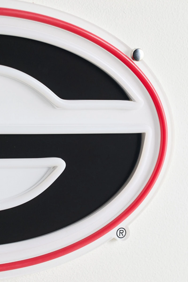 Georgia Bulldogs Logo LED Neon Sign