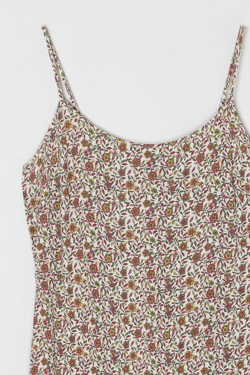 Vintage Y2k Flower Printed Mini Dress