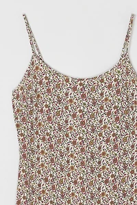 Vintage Y2k Flower Printed Mini Dress