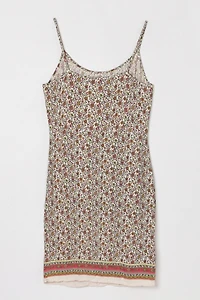 Vintage Y2k Flower Printed Mini Dress