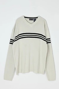Vintage Y2k Striped V-Neck Sweater