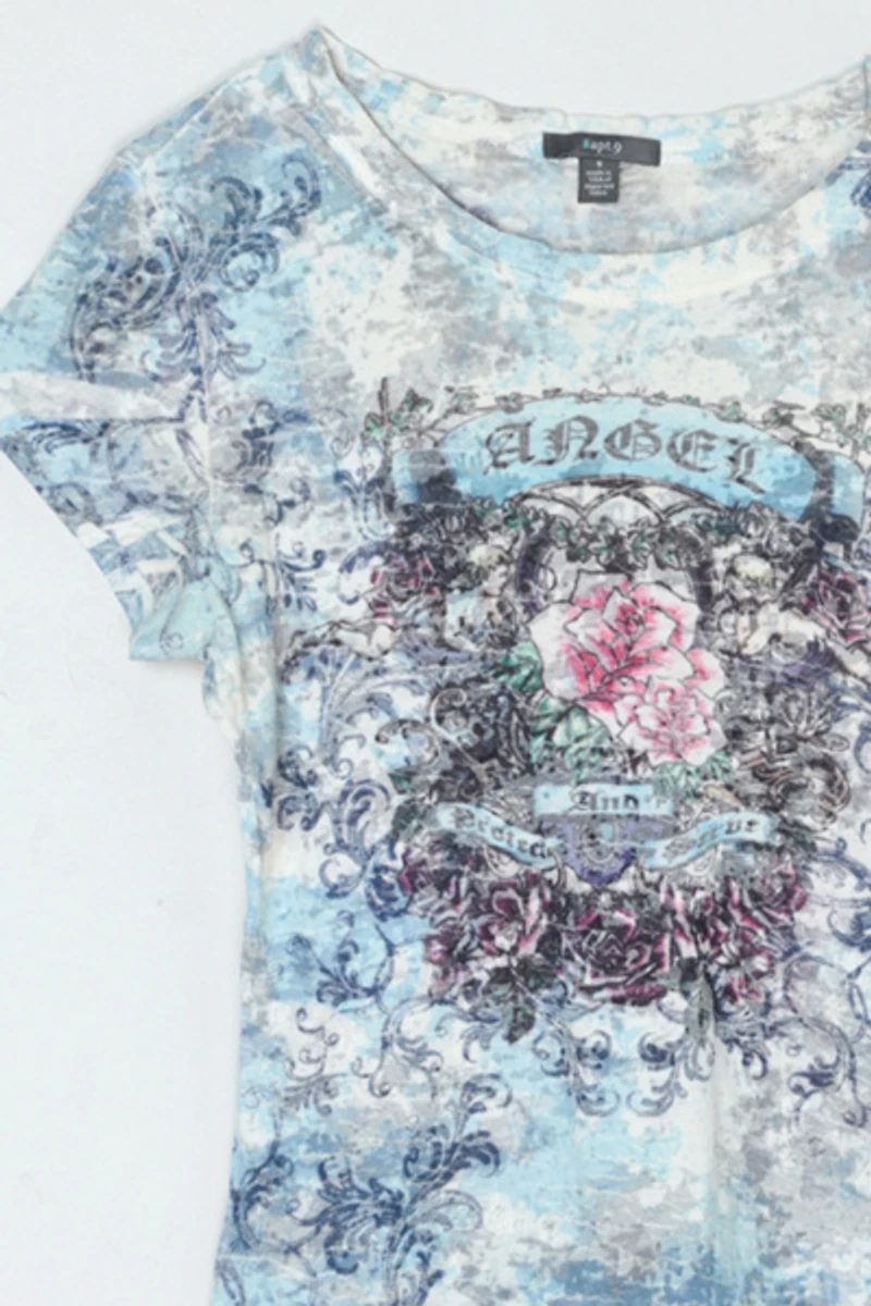 Vintage Y2k Burnout Graphic Tee